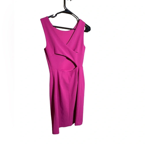 Betsey Johnson‎ Fuchsia Pink Bodycon Pencil Open Back Dress Size 4 - Picture 2 of 7